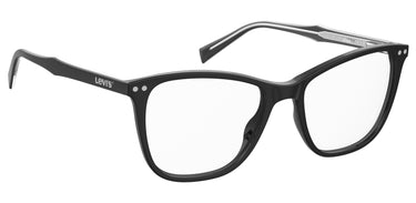 Premium Women Levi's Model Eyeglasses: LV 5018 - Black(2)- SpecSMART Eye Clinic (Diagonal View)